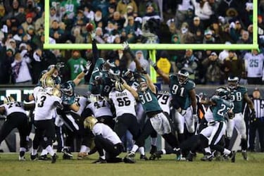 Philadelphia Eagles 24 - New Orleans Saints 26