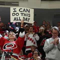 Panther fans chant “Let’s go Heat” after advancing to Stanley Cup Final
