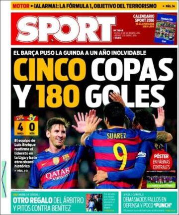 Portadas de la prensa mundial