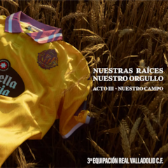 La tercera camiseta del Pucela, amarilla como el trigo de Castilla