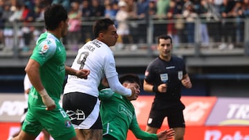 Futbol, Audax Italiano vs Colo Colo.
Fecha 15, Liga de Primera 2025.
El jugador de Audax Italiano Mario Sandoval, derecha, disputa el balon contra Javier Correa de Colo Colo durante el partido de primera division disputado en el estadio Bicentenario de La Florida en Santiago, Chile.
22/06/2025
Jonnathan Oyarzun/Photosport
Football, Audax Italiano vs Colo Colo.
15st turn, 2025 First division league.
Audax Italiano’s player Mario Sandoval, right, vies for the ball against Javier Correa of Colo Colo during the first division match held at the Bicentenario de La Florida stadium in Santiago, Chile.
22/06/2025
Jonnathan Oyarzun/Photosport