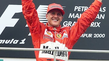 Michael Schumacher en su &eacute;poca triunfante con Ferrari.