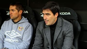 Andoni Iraola, en Mestalla.