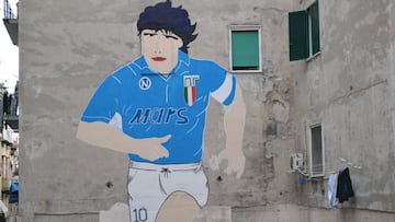 El famoso mural del &#039;Quartieri Spagnoli&#039; en N&aacute;poles.