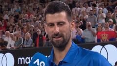 45″ que ya son historia del tenis: increíble el discurso de Djokovic sobre Alcaraz