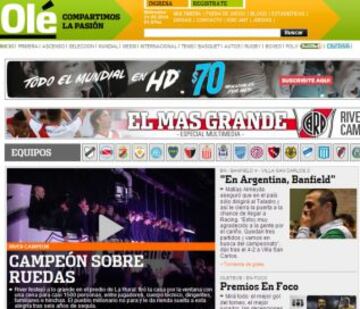 Portadas de la prensa extranjera