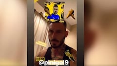 El video de Pinilla que Balotelli compartió en su Instagram