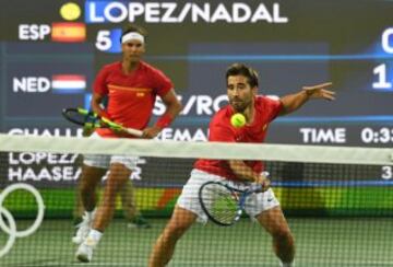 La pareja Nadal-López ganó a la argentina Del Potro-González