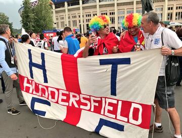 Croacia vs. Inglaterra: El color en las calles previo al partido