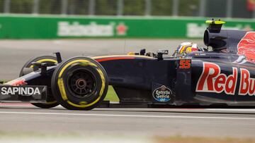 Carlos Sainz con el Toro Rosso en Canadá.