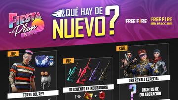Agenda semanal de Free Fire del 14 al 18 de julio con nueva incubadora y torre del rey