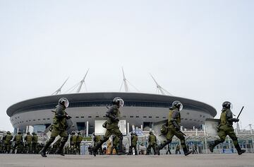 Russian security forces prepare for potential World Cup trouble