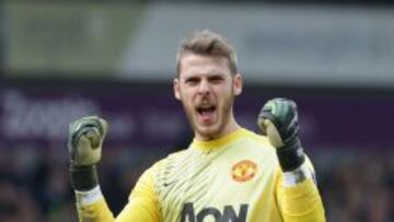 David De Gea, con la camiseta del Manchester United