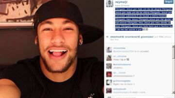 Y en mitad de la tormenta culé, Neymar sonríe en Instagram