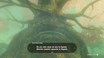 the legend of zelda tears of the kingdom nintendo switch guia como curar gran arbol deku