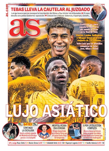 Las portadas de AS de enero