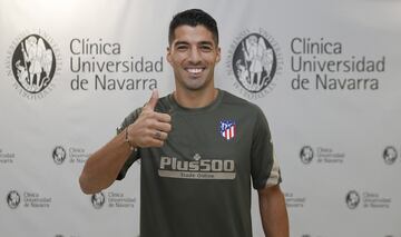 Day one for Luis Suárez with Atlético Madrid.