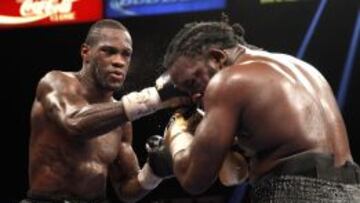 Deontay Wilder castiga a Bermane Stiverne en la pelea celebrada en Las Vegas, Nevada.