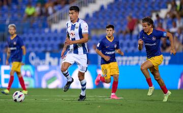 Perea, en la primera jornada del pasado curso frente al Andorra en Leganés. 