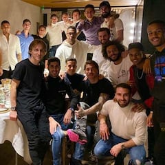 El Madrid celebró la cena de Navidad con un 'amigo invisible'