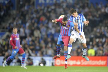 Pierre-Emerick Aubameyang y Robin Le Normand.