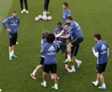 Último entrenamiento del Madrid antes de recibir al Sevilla