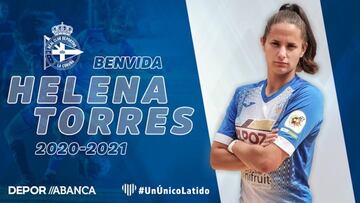 Helena Torres, nueva jugadora del Deportivo. 