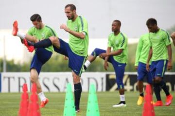 Juventus se entrenó este lunes en Turín concentrado en el duelo por la Champions ante Real Madrid