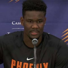 DeAndre Ayton vio el 'Game 3' con jugadores de los Suns: está seguro de que será el número 1