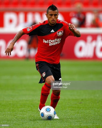 Arturo Vidal jugaba en Bayer Leverkusen en 2009.