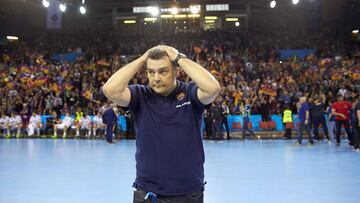 Xavi Pascual, con buen semblante tras eliminar al Kiel.