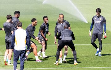 La plantilla del Madrid se entrenó este martes en Valdebebas.
 
