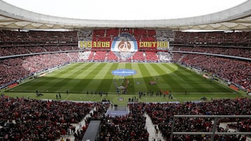 Tifo en el Atl&eacute;tico-Levante.