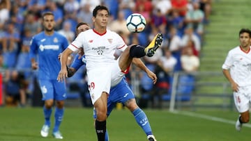 Ganso, durante el partido de Getafe. 