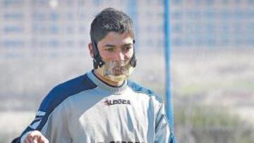 <b>EN FORMA. </b>El espigado ariete entra en los planes de su técnico, Javier López.