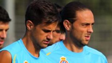 S. García y Javi Márquez se ejercitan al margen del grupo