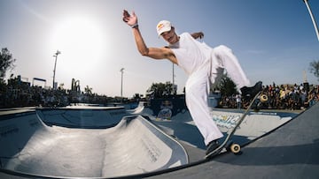 Danny Le&oacute;n does a frontside overcroock at Red Bull Bowl Rippers in Marseille, France on September 3, 2023 // Nicolas Jacquemin / Red Bull Content Pool // SI202309040032 // Usage for editorial use only // 