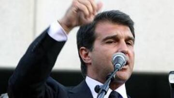 <strong>SATISFECHO.</strong> Laporta está conforme con el estado del equipo.