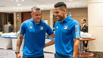 Falcao García y Leonardo Castro, delanteros de Millonarios.