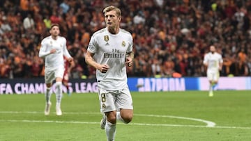 Kroos celebra el gol ante el Galatasaray.