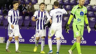 14/11/19 PARTIDO AMISTOSO TROFEO CIUDAD DE VALLADOLID REAL VALLADOLID - GAZ METAN GOL TONI VILLA ALEGRIA