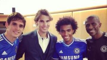 Nadal vio al Chelsea en Londres tras asegurar el número uno