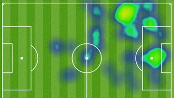Mapa de calor de Cristiano Ronaldo.