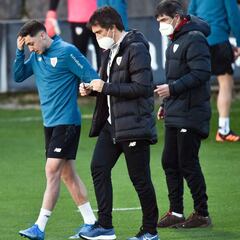 Zarraga se retira lesionado en la sesión de Lezama