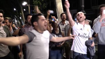 Los más valientes: celebraron la Liga del Madrid en Canaletas