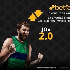 Joventut Badalona vs. La Laguna Tenerife (partido 2): horario, dónde ver, pronósticos y cuadro