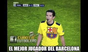 Memes: Luis Enrique, Di María y el árbitro, protagonistas