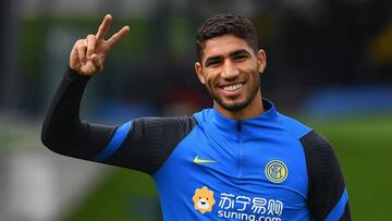 Achraf, con el Inter.