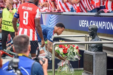 Ambiente en San Mamés en el partido Athletic-Arsenal.