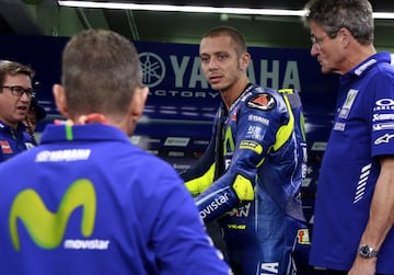 Valentino Rossi se vuelve a subir a la moto en Aragón